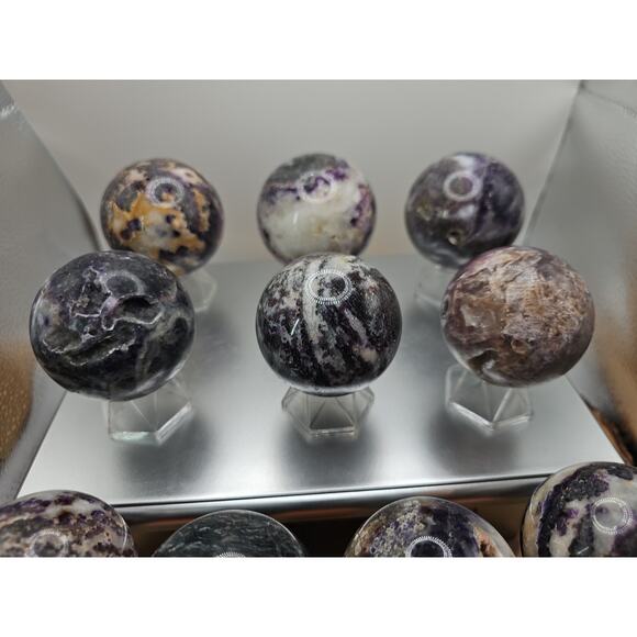 55mm To 65mm Natural Sphalerite Quartz Crystal W/wooden Stand 1 Each - Picture 5 of 12